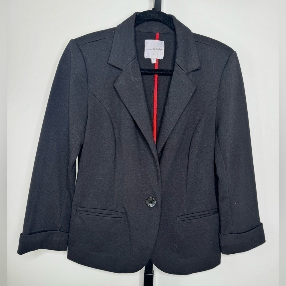 Catherine Malandrino Women's Black Jacket - Timeless Elegance and Versatile Styl